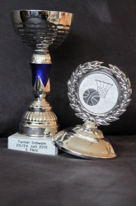 Pokal für den zweiten Platz im Turnier